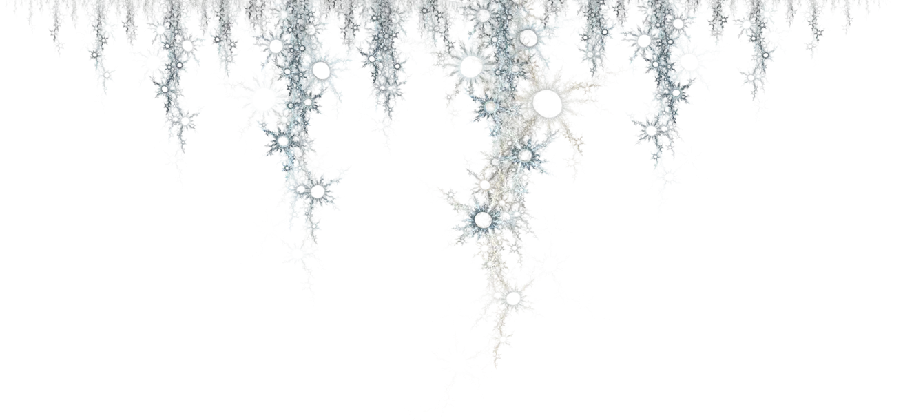 Hanging Silver Snowflakes