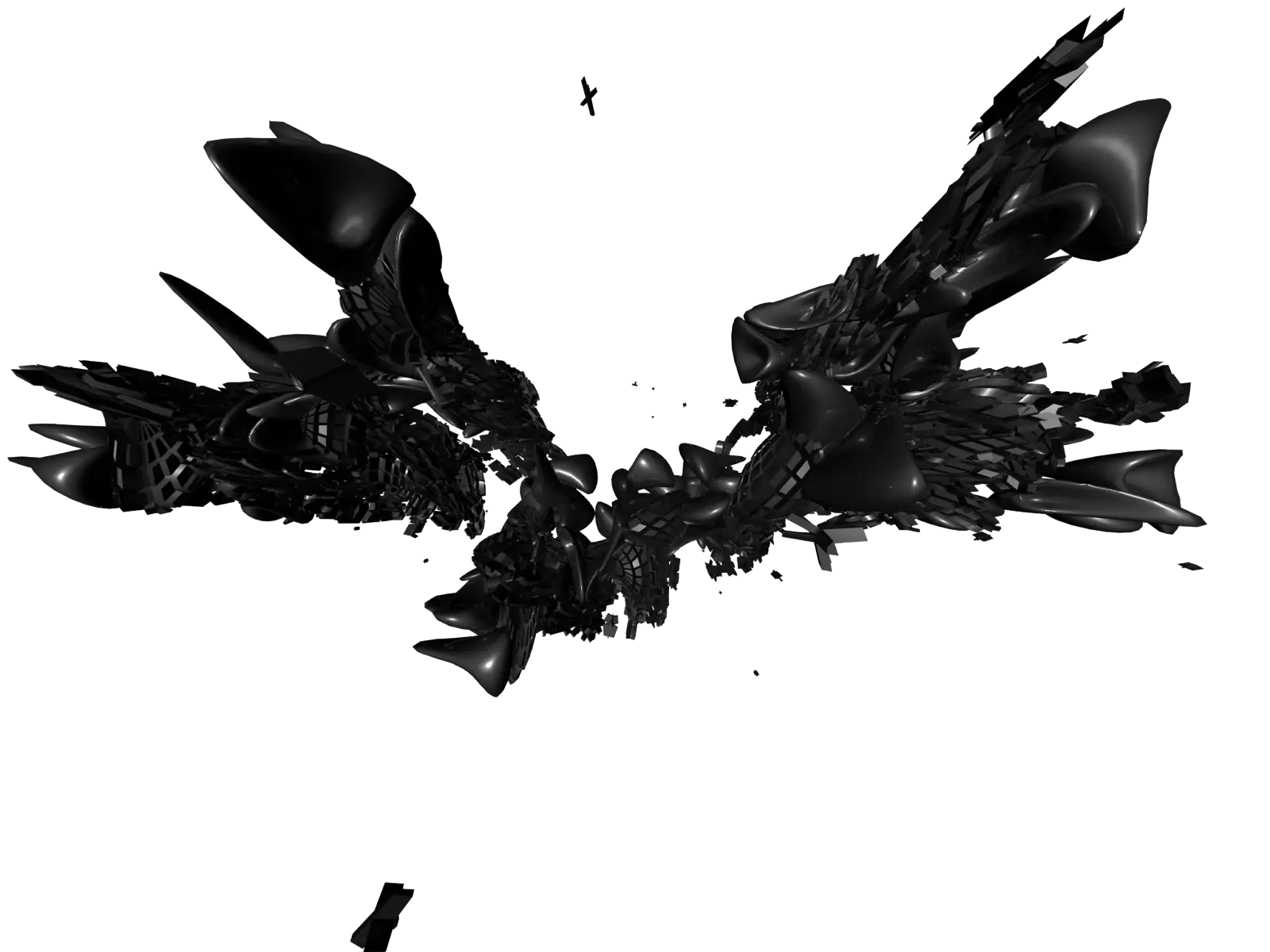 Black Digital Abstract Artwork