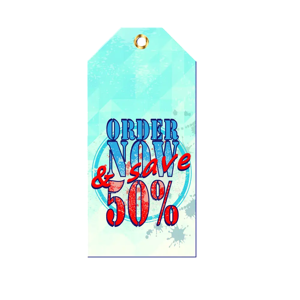 Promotional Discount Tag Design