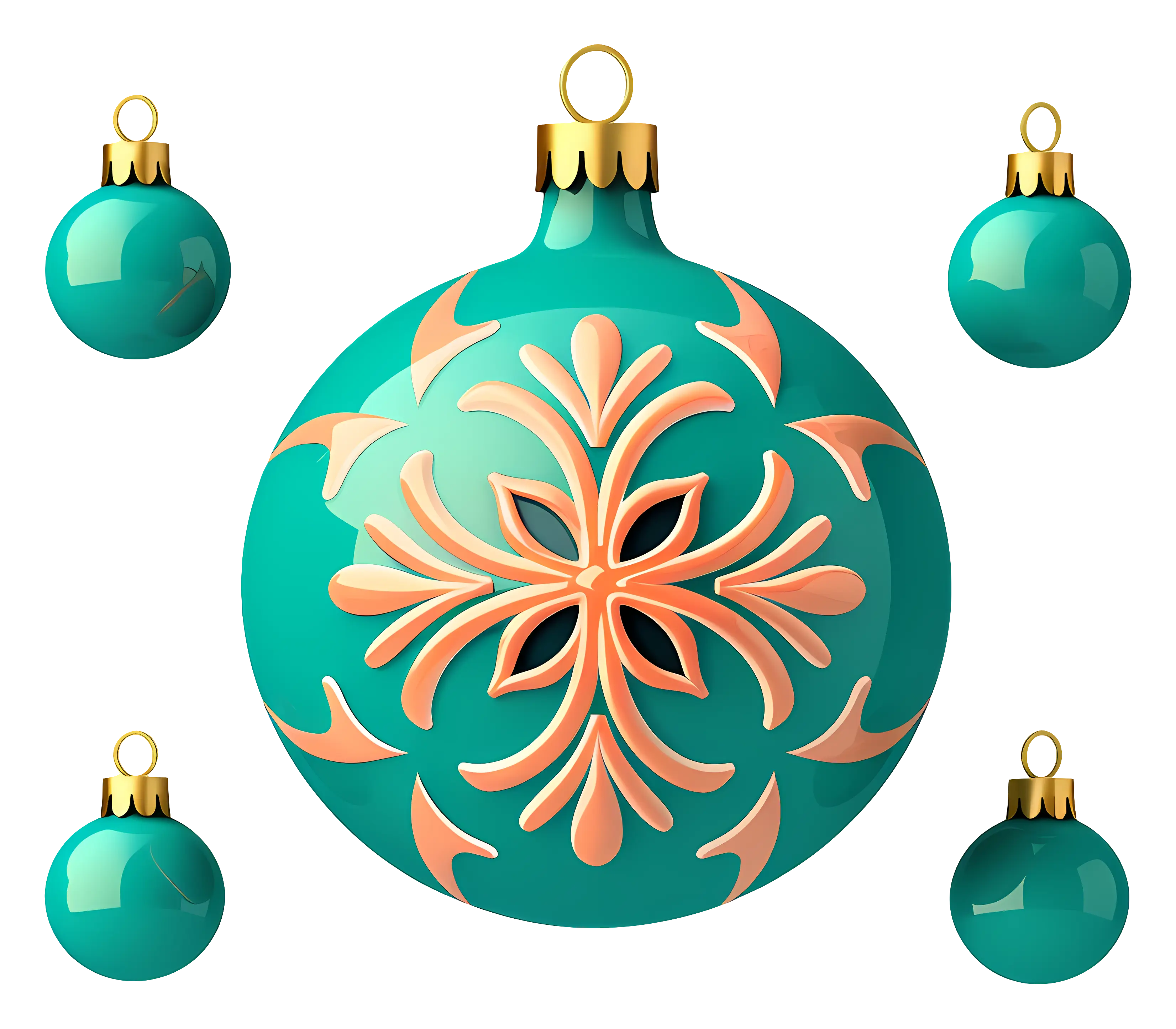 Large Green Christmas Ornament