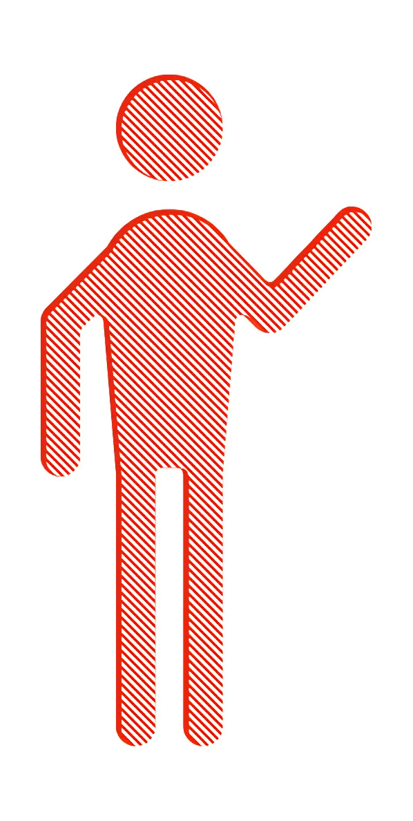 Red Stick Figure Illustration