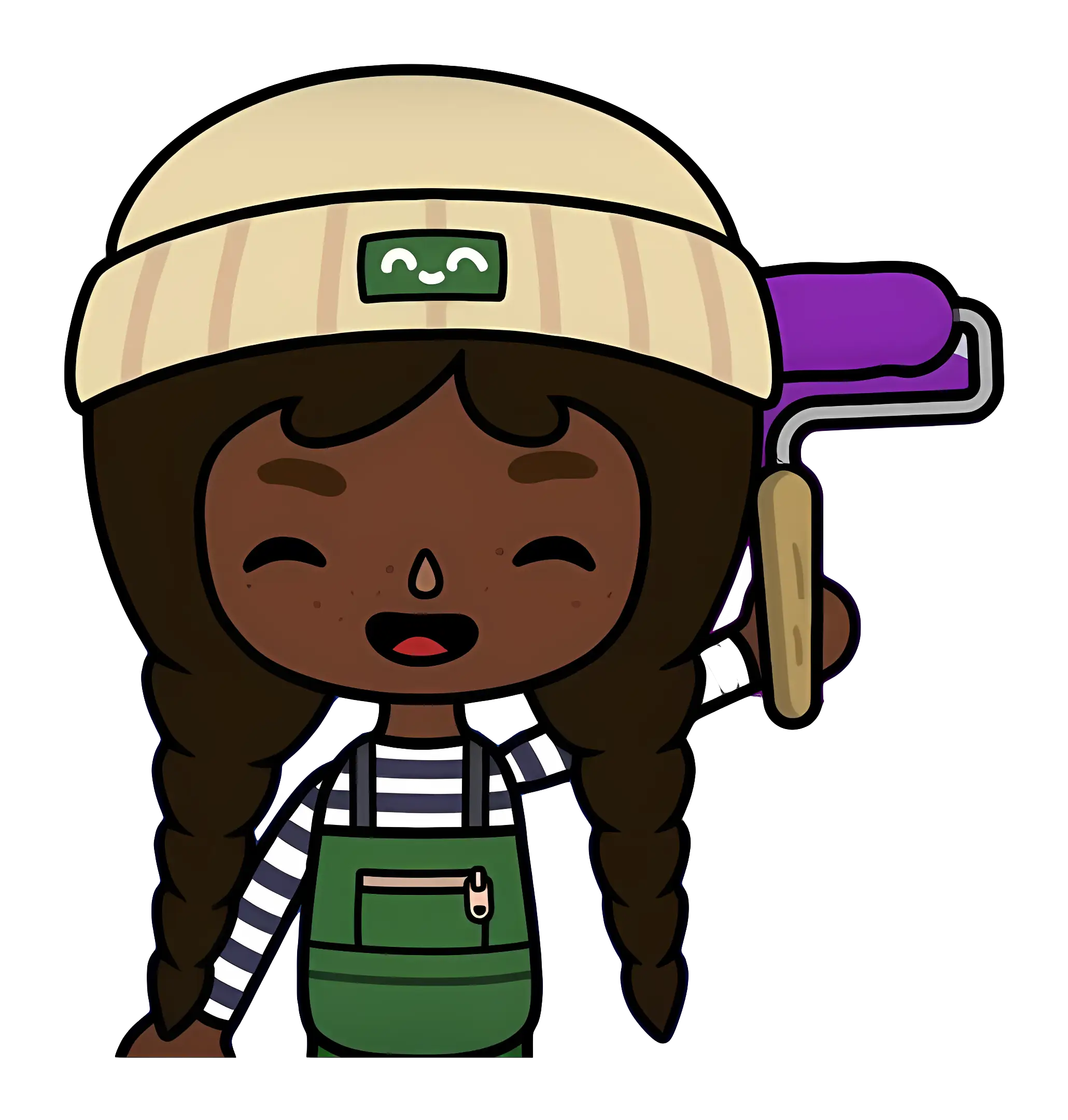 Girl with Paint Roller