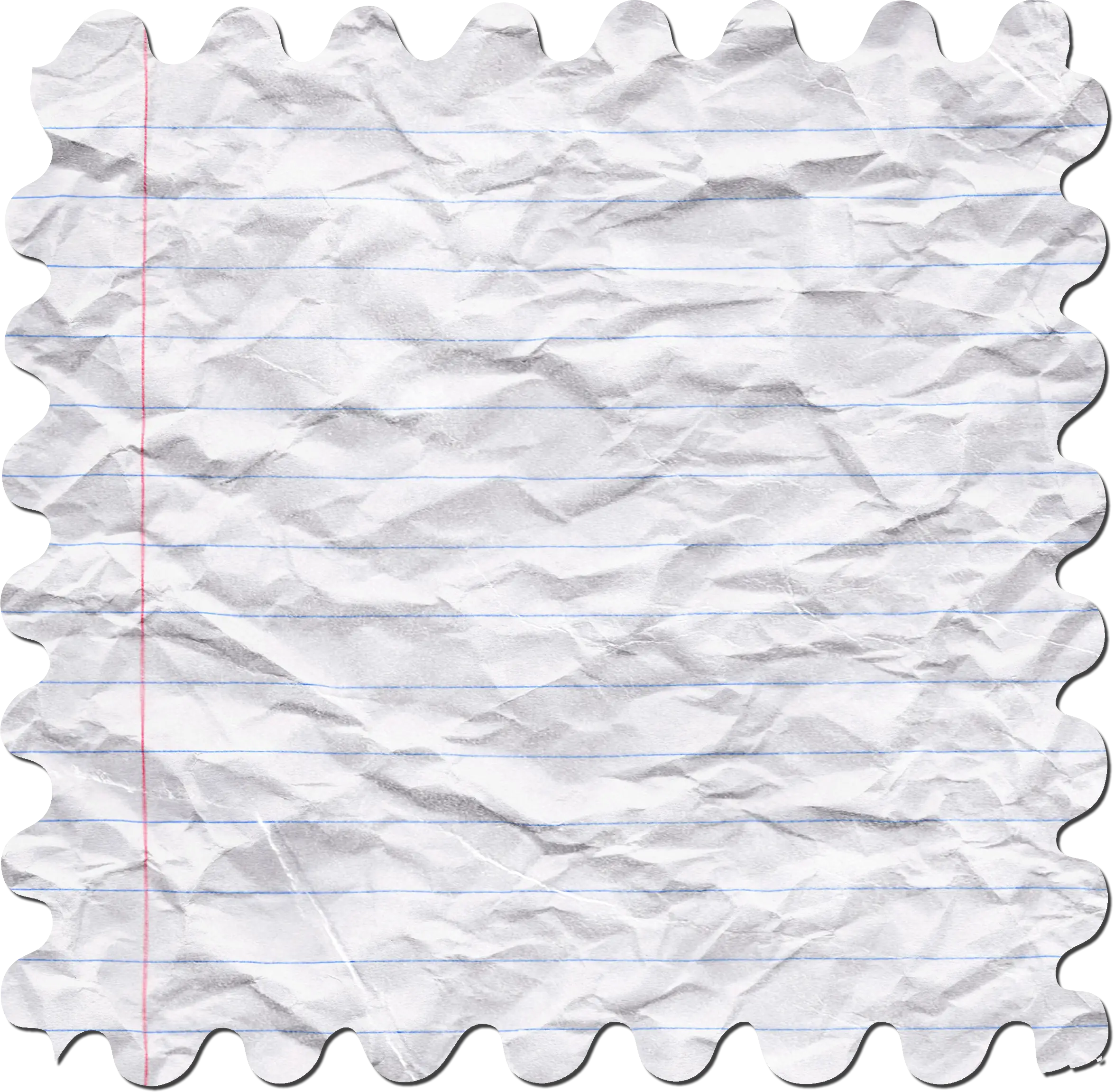 Crumpled Lined Paper Texture