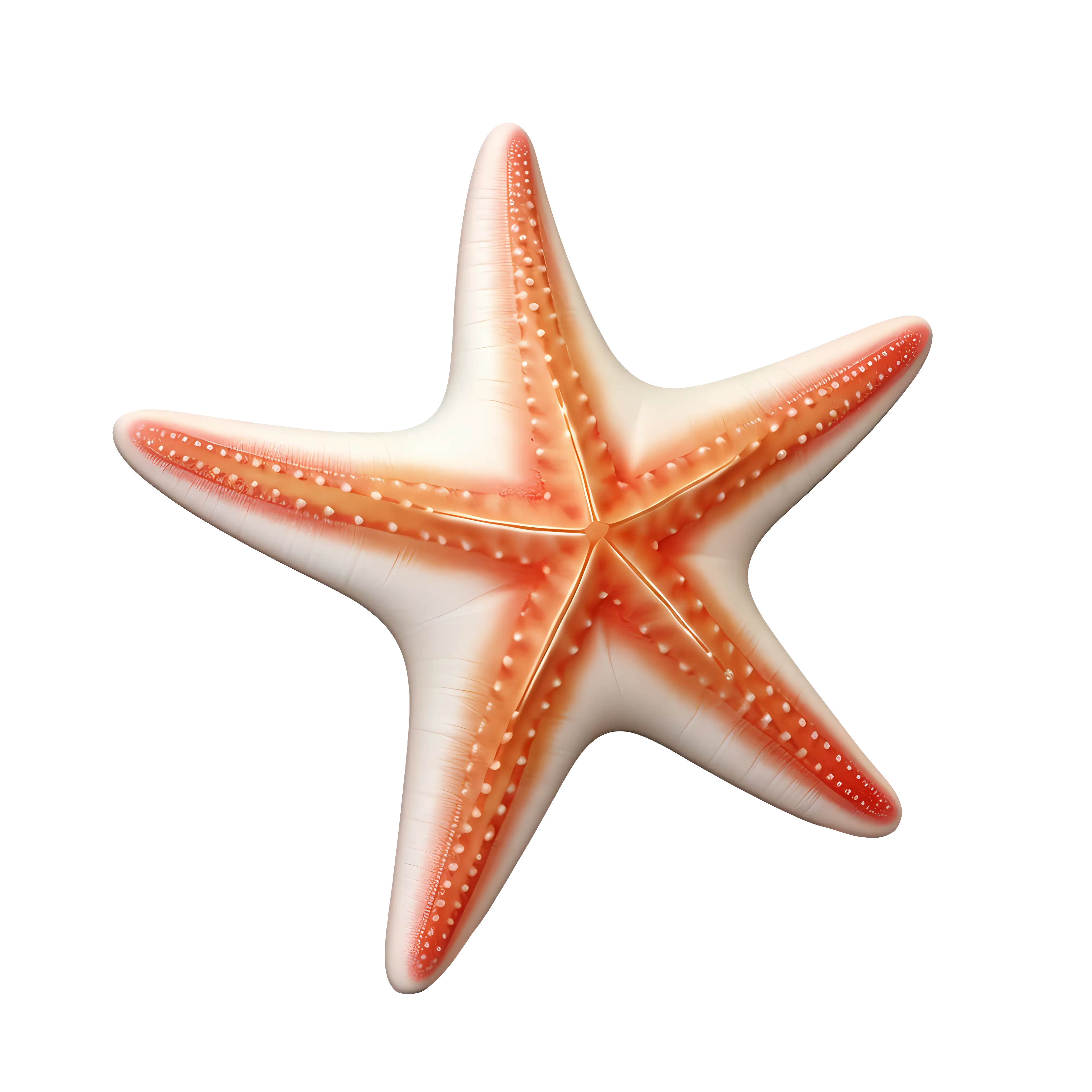 White and Pale Pink Starfish