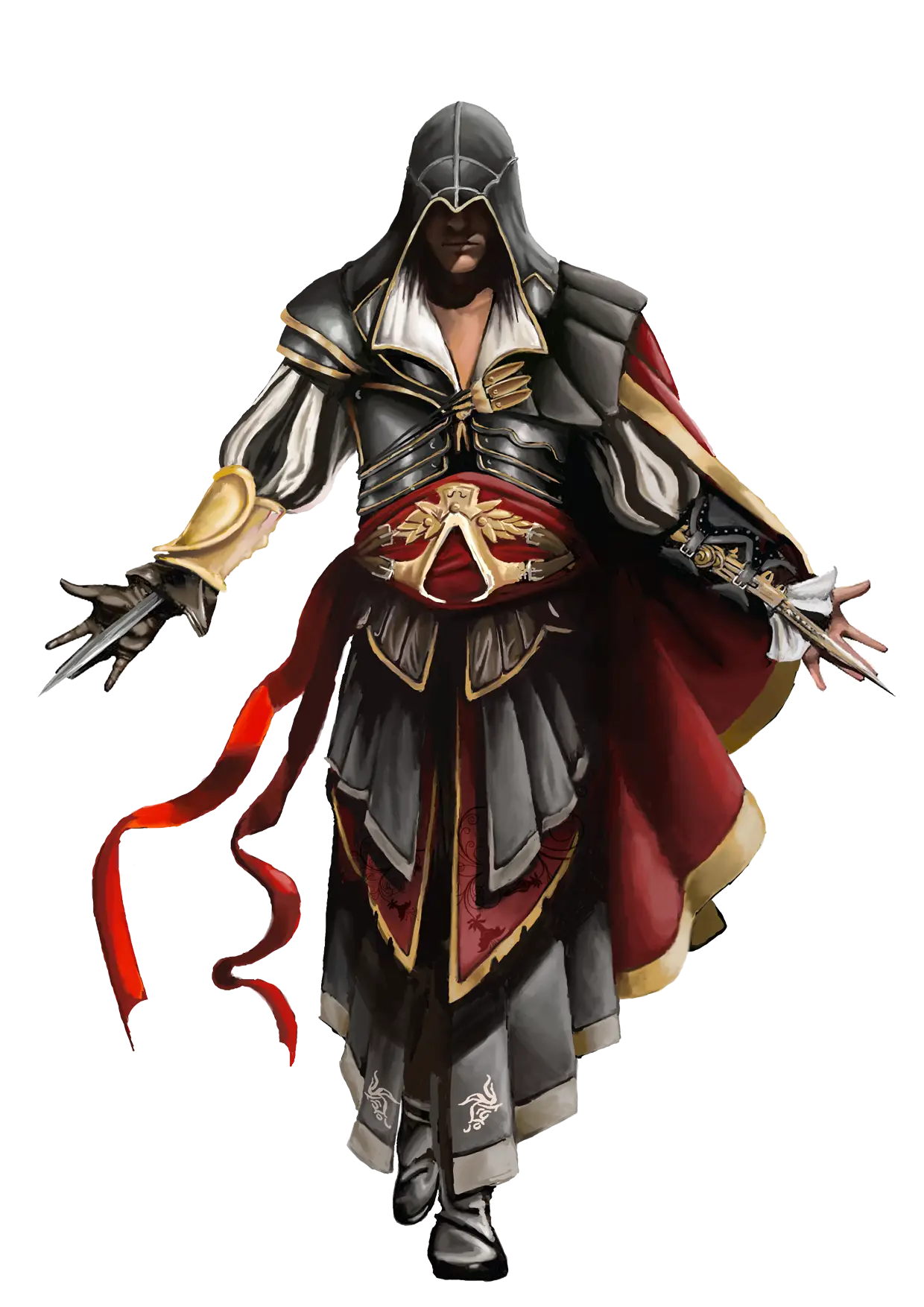Hooded Character in Fantasy Costume