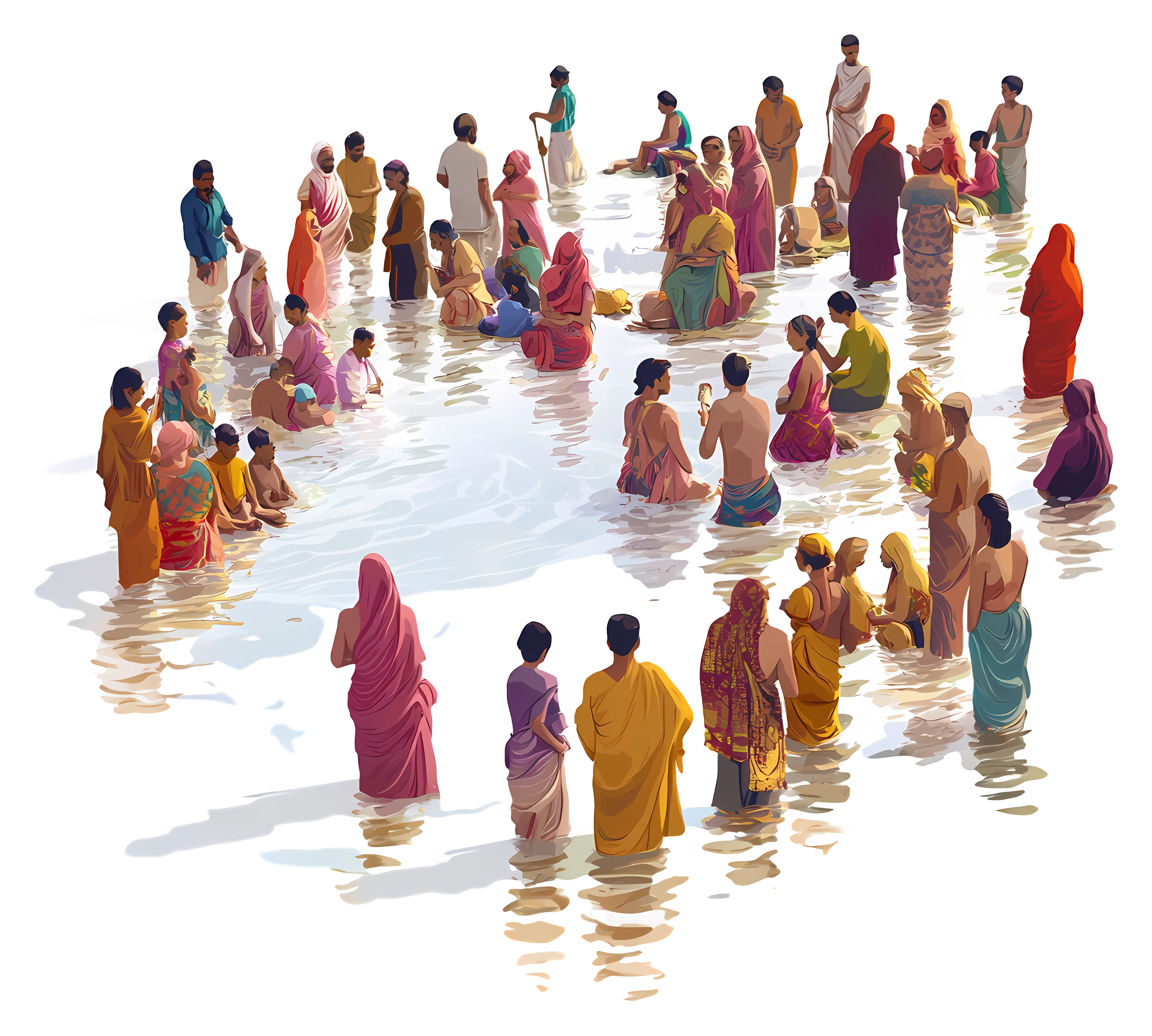 Traditional Gathering in Water