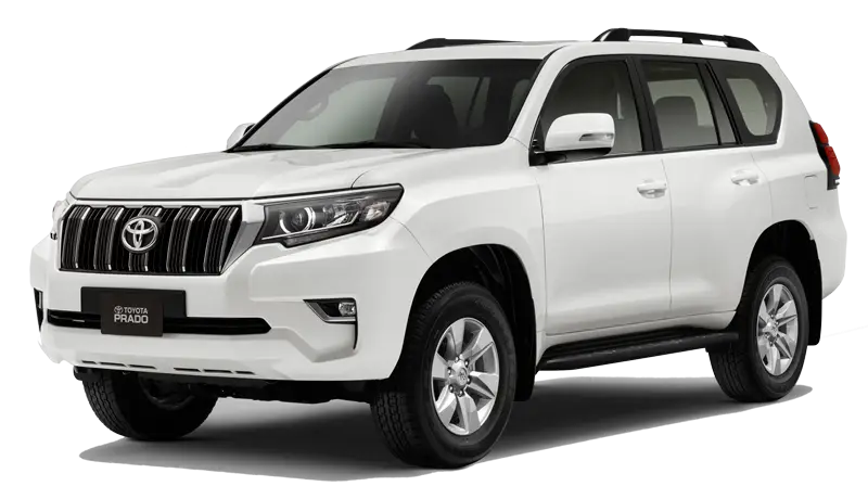 White Toyota SUV for Versatile Driving