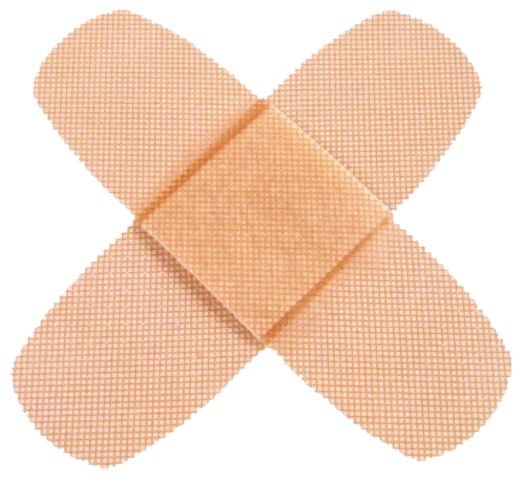 Adhesive Bandage Cross Example