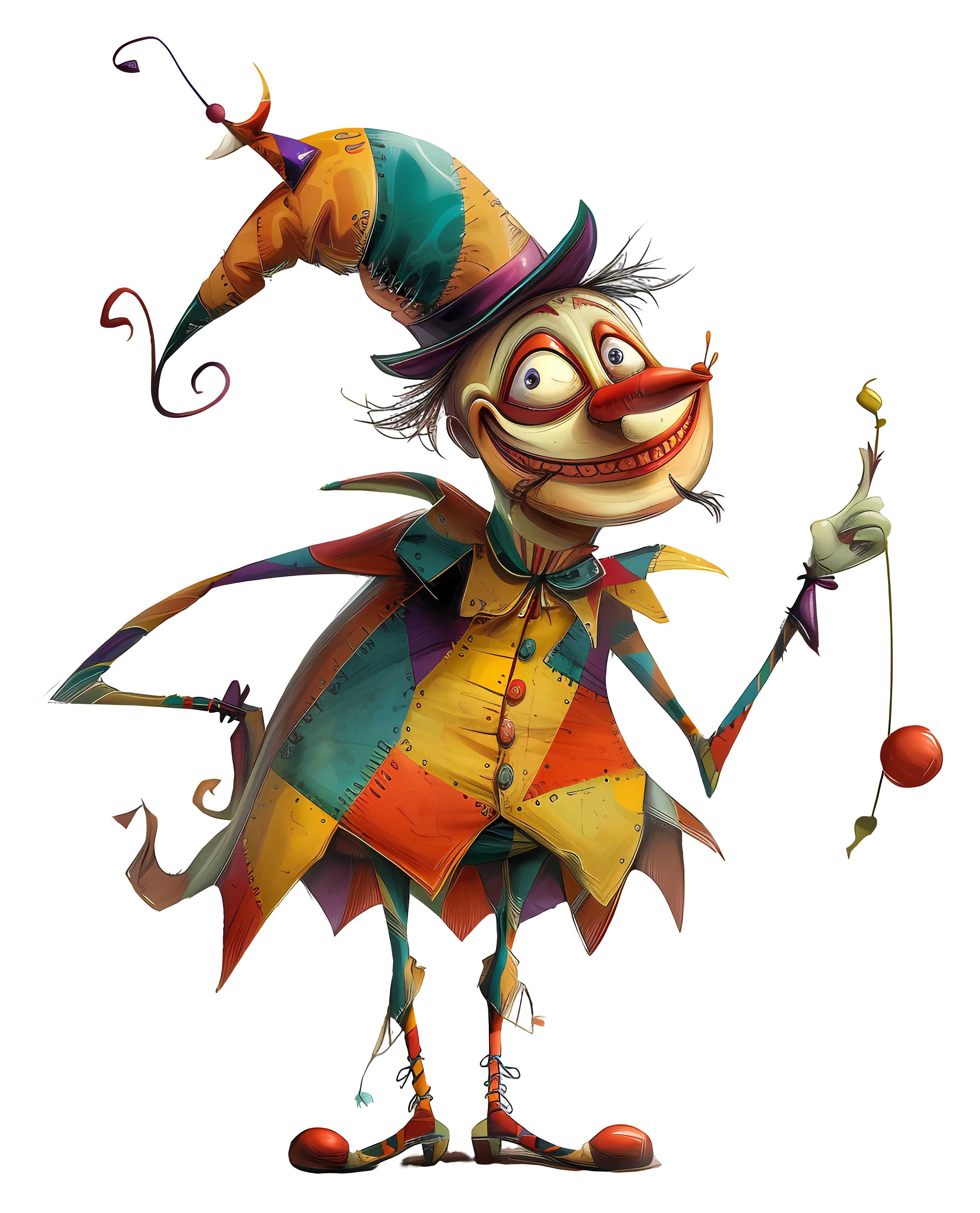 Colorful Circus Clown