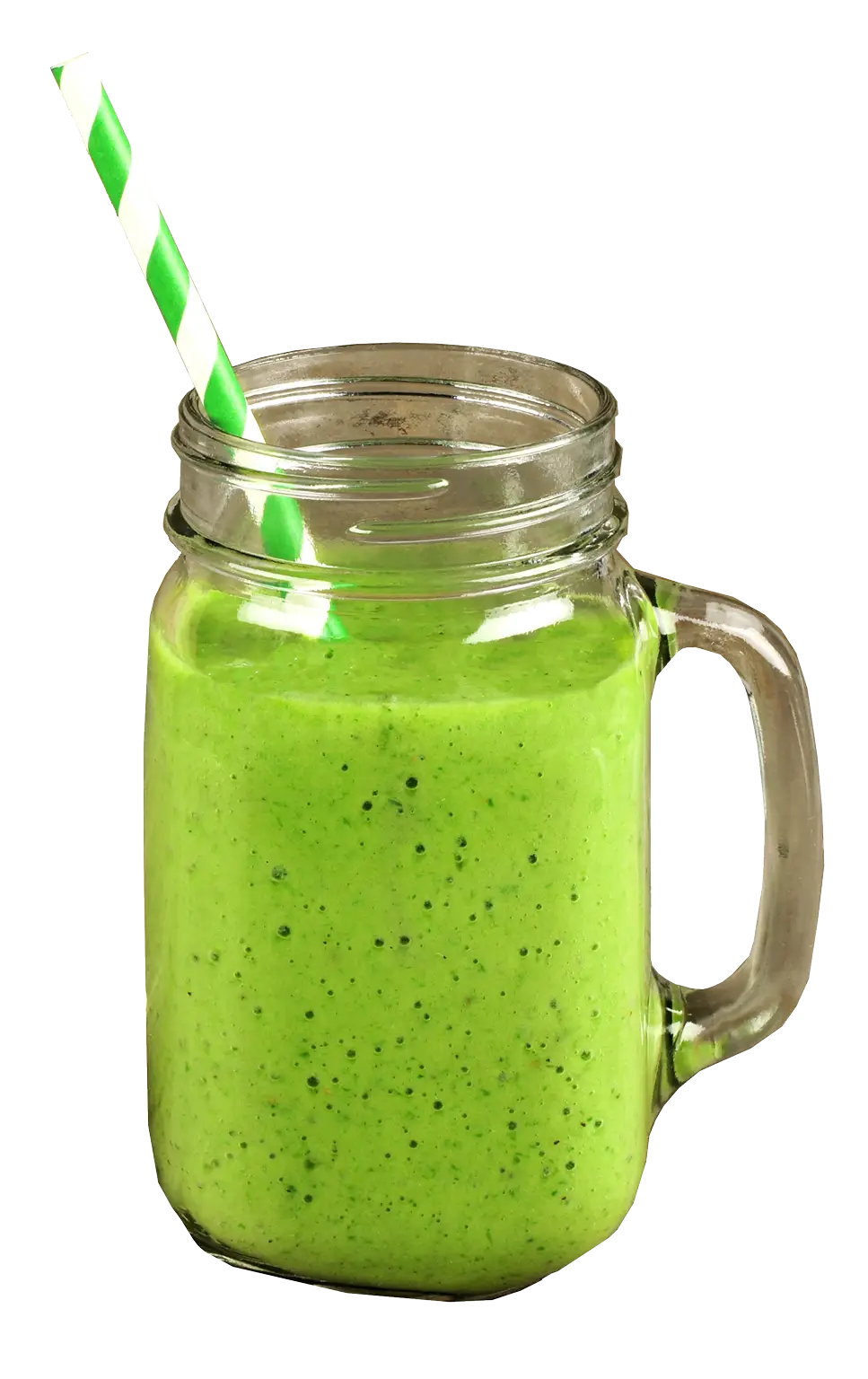 Healthy Green Smoothie in Jar