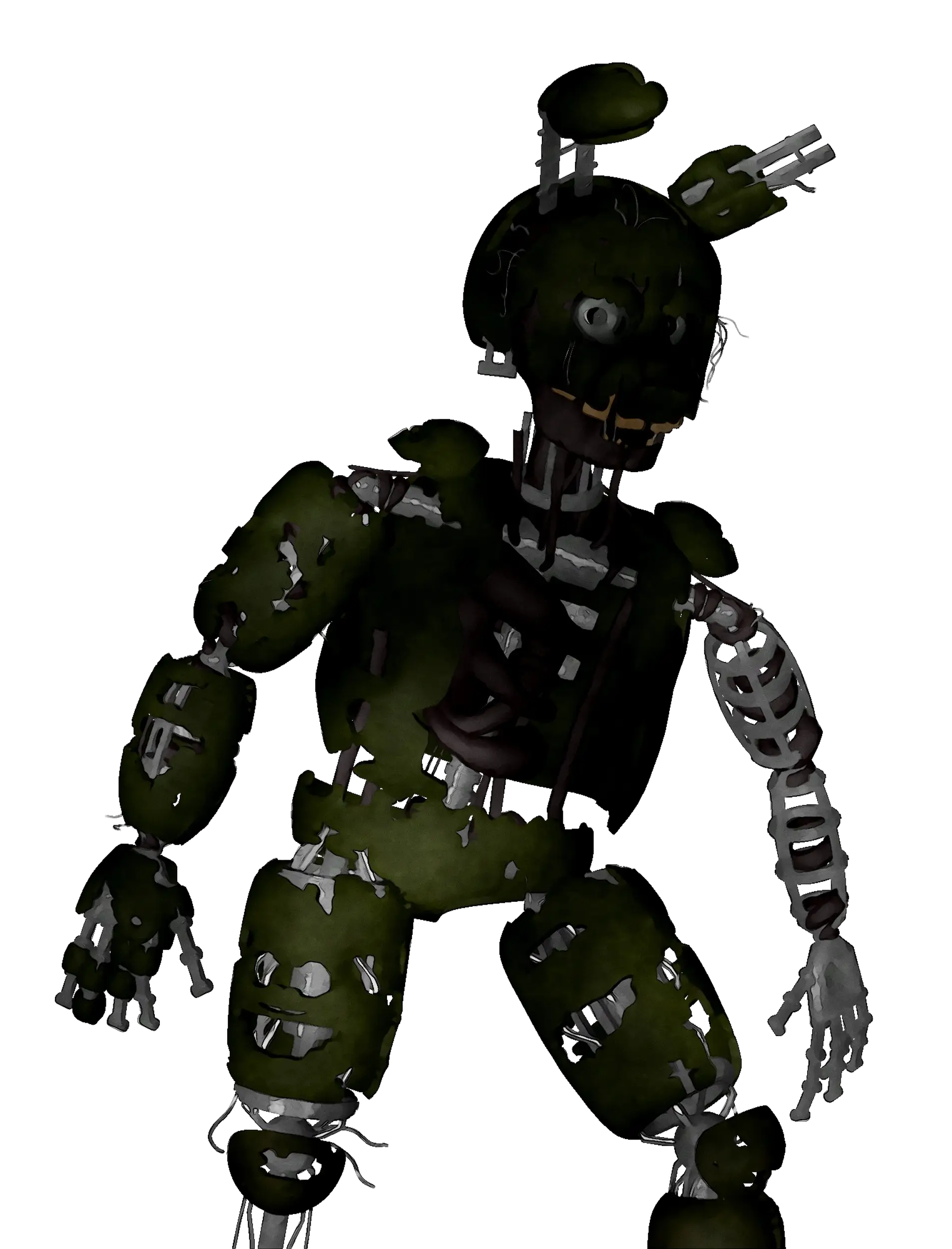 Dark Mechanical Animatronic for Halloween Atmosphere