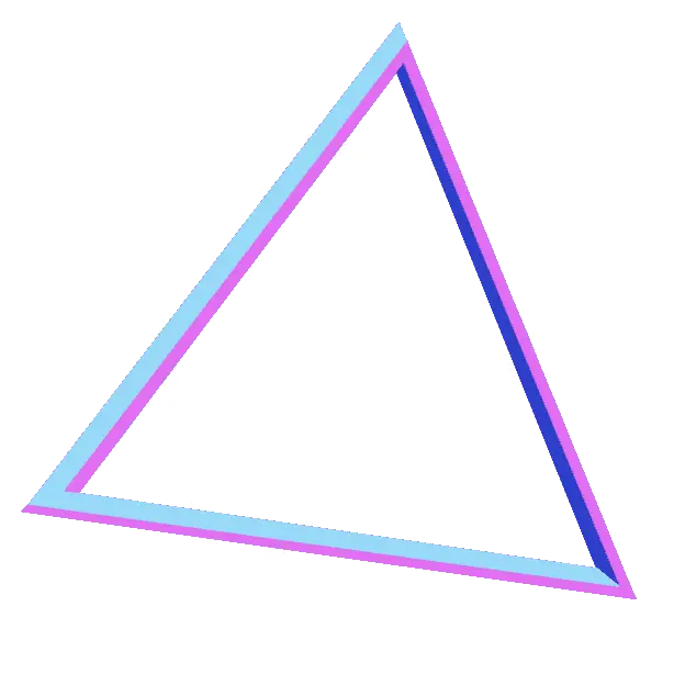 Gradient Outlined Triangle Design