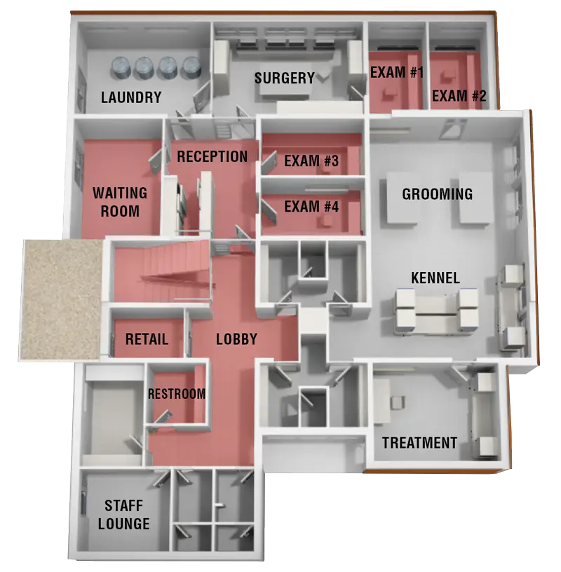 Veterinary Clinic Floor Plan