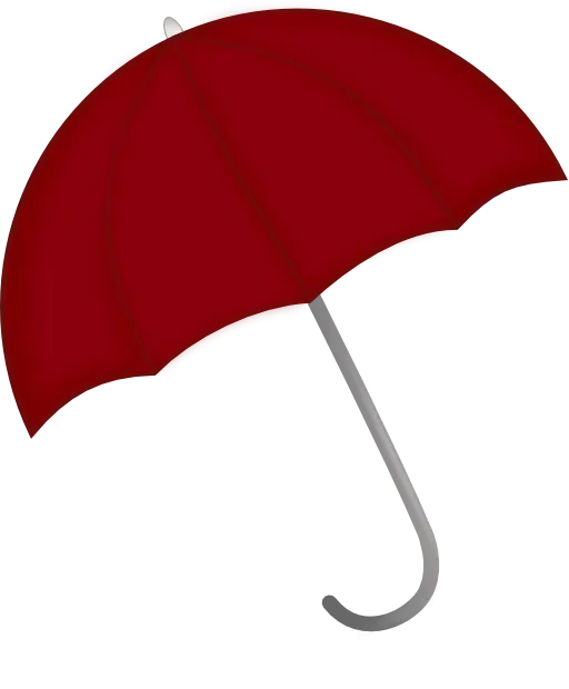 Classic Red Umbrella with Handle