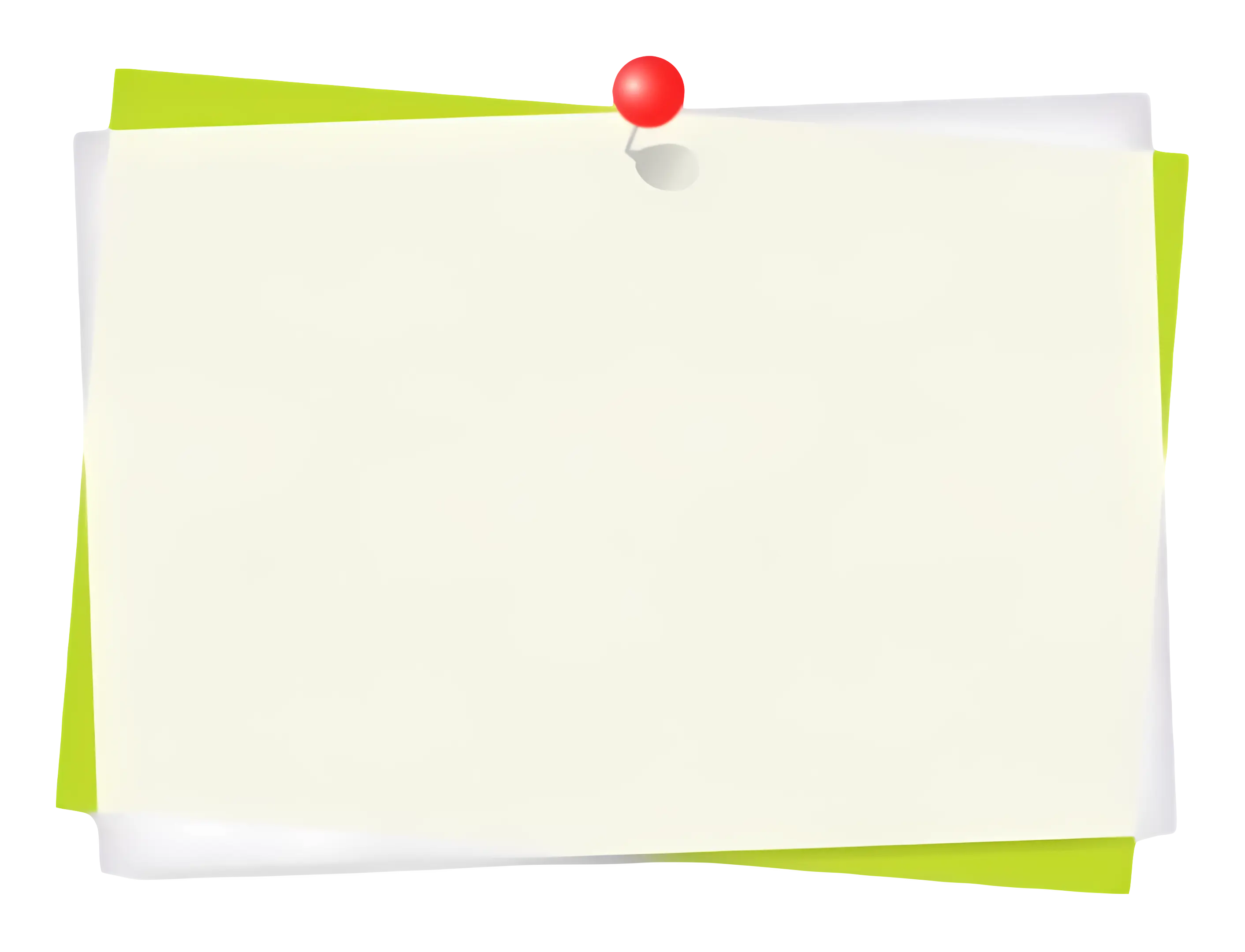 Pinned Blank Paper for Notice Boards or Memos