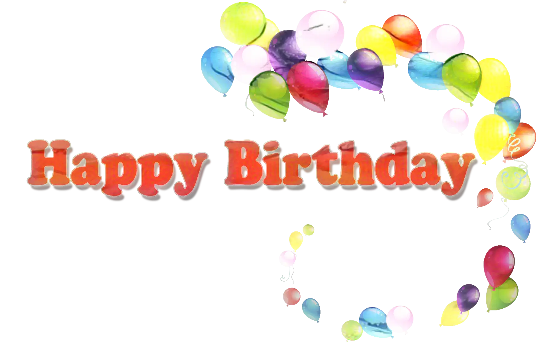 Happy Birthday Balloons Background