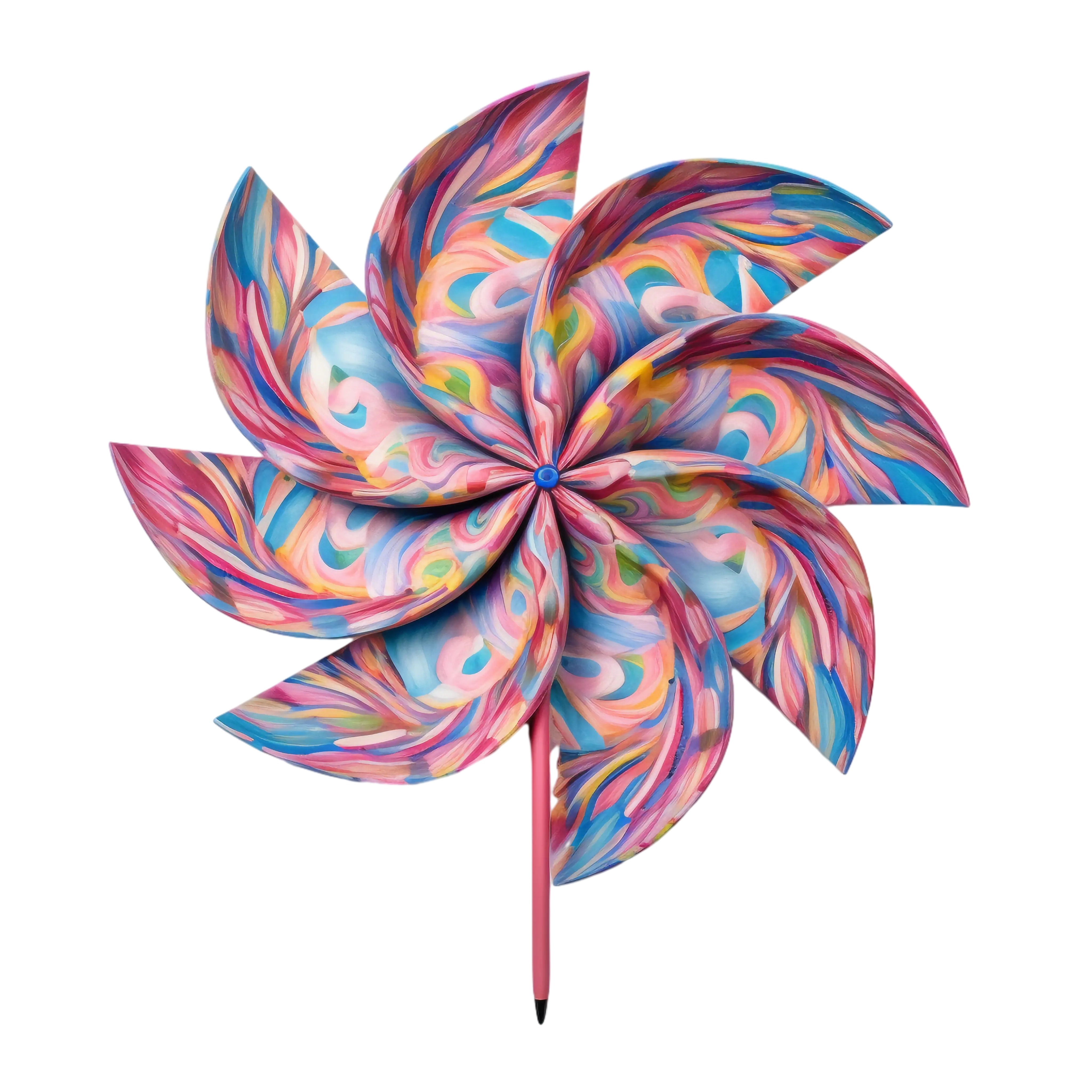 Vibrant Colorful Pinwheel for Kids and Decorations