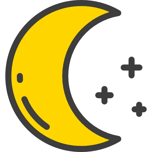 Crescent Moon with Stars