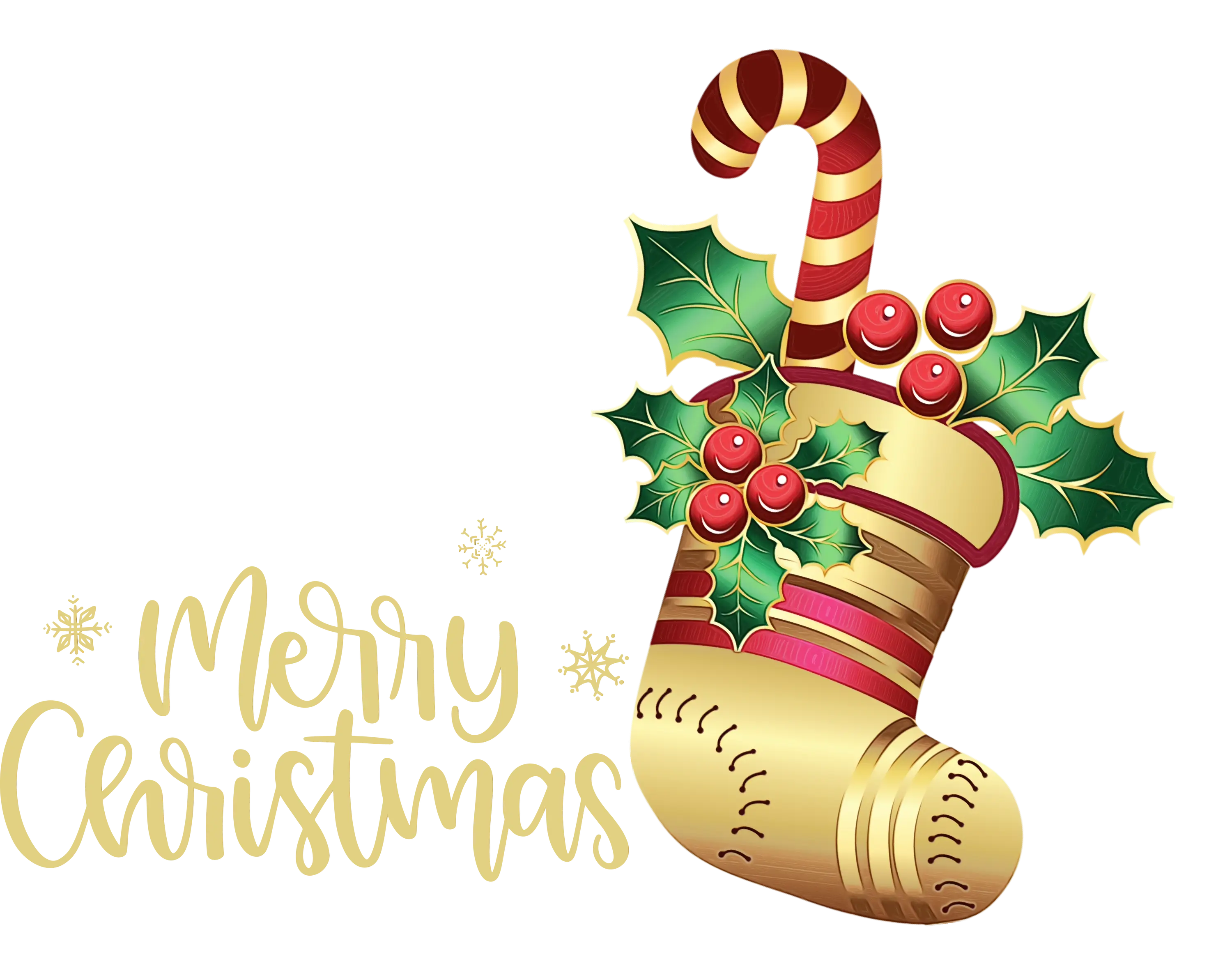 Christmas Stocking Decoration with Candy Cane
