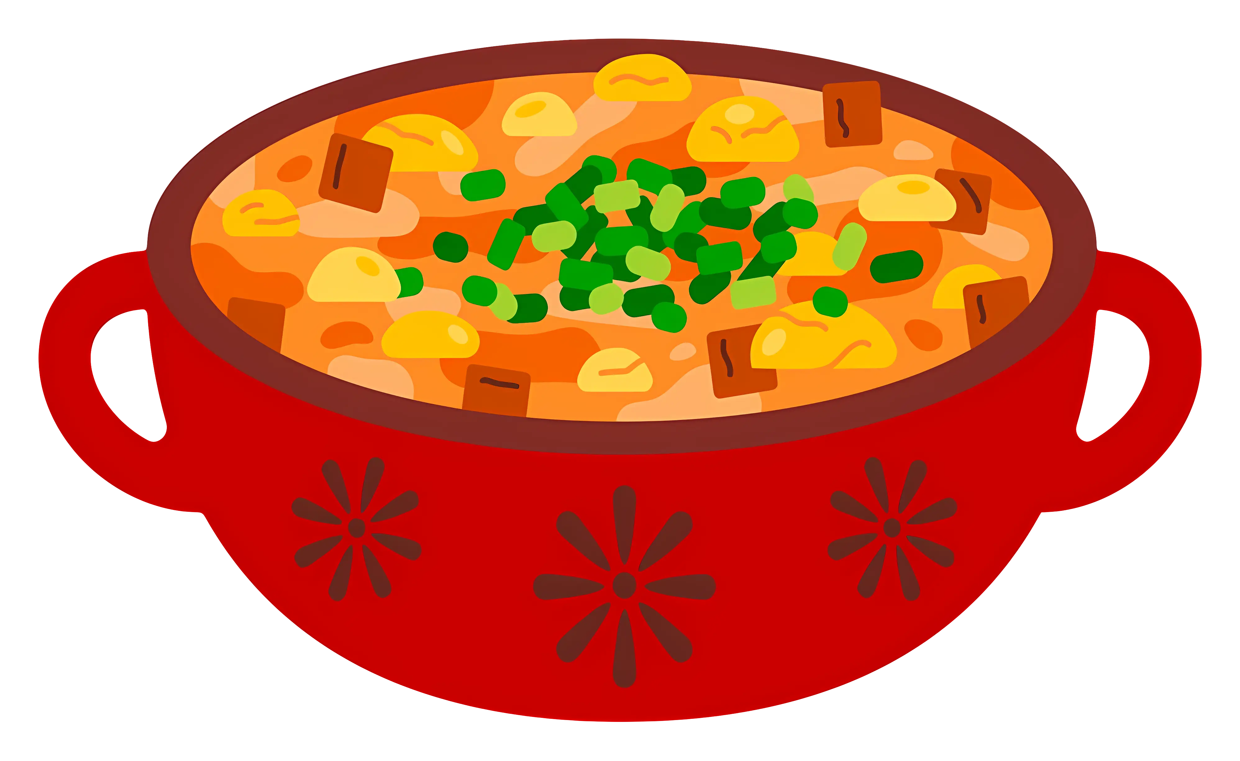 Hot Soup Bowl Illustration