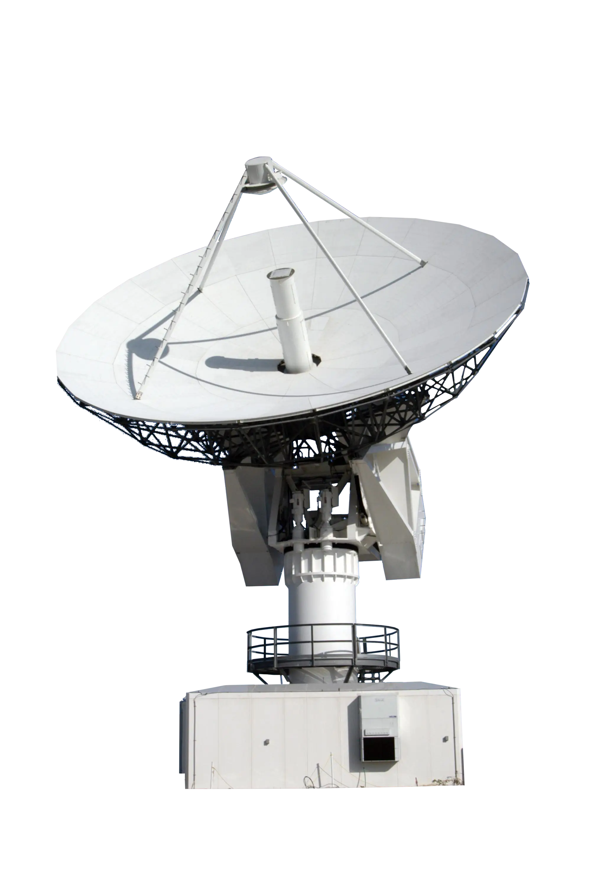 White Satellite Dish for Communication
