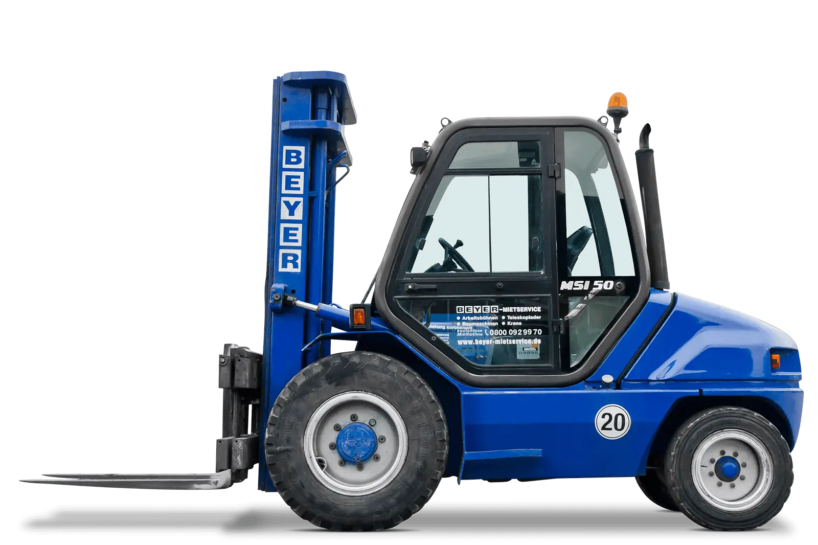 Blue Forklift Truck for Industrial Use
