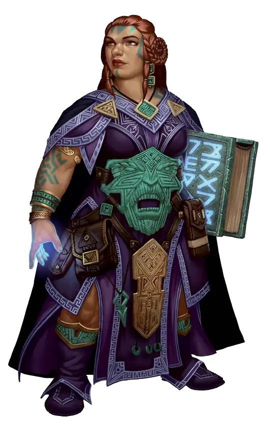 Fantasy Character with Book