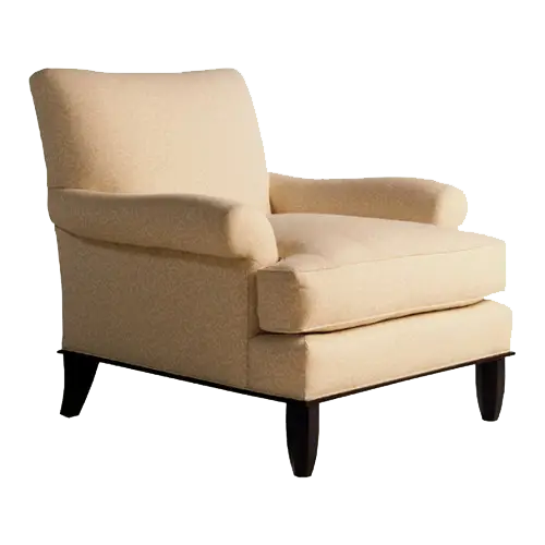 Beige Upholstered Armchair