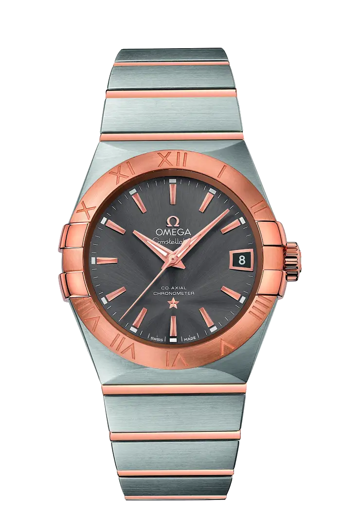 Elegant Wristwatch with Copper Details