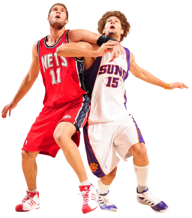 Basketball Players in Action