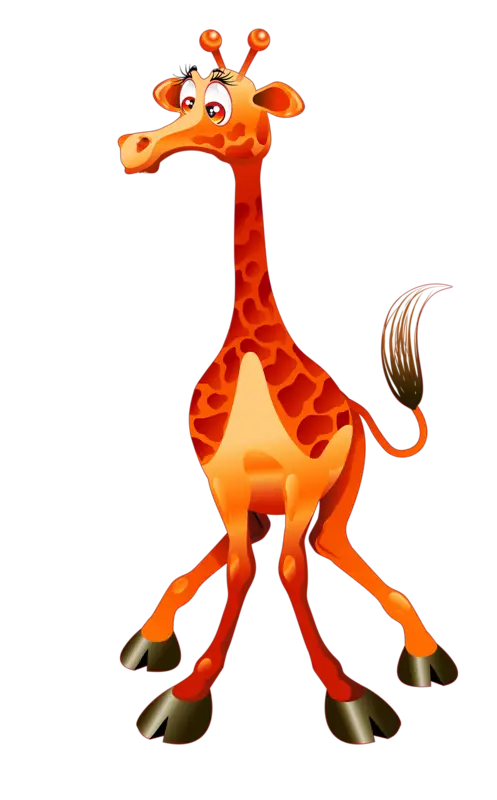 Cute Cartoon Giraffe Illustration for Kids