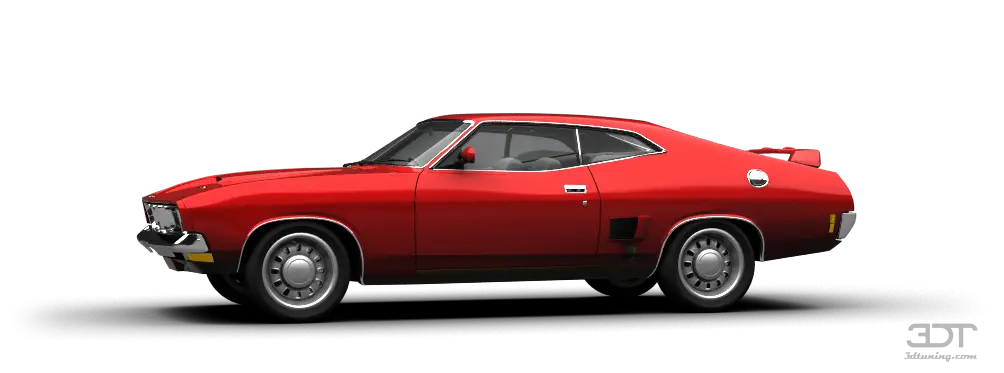 Classic Red Sports Coupe Design