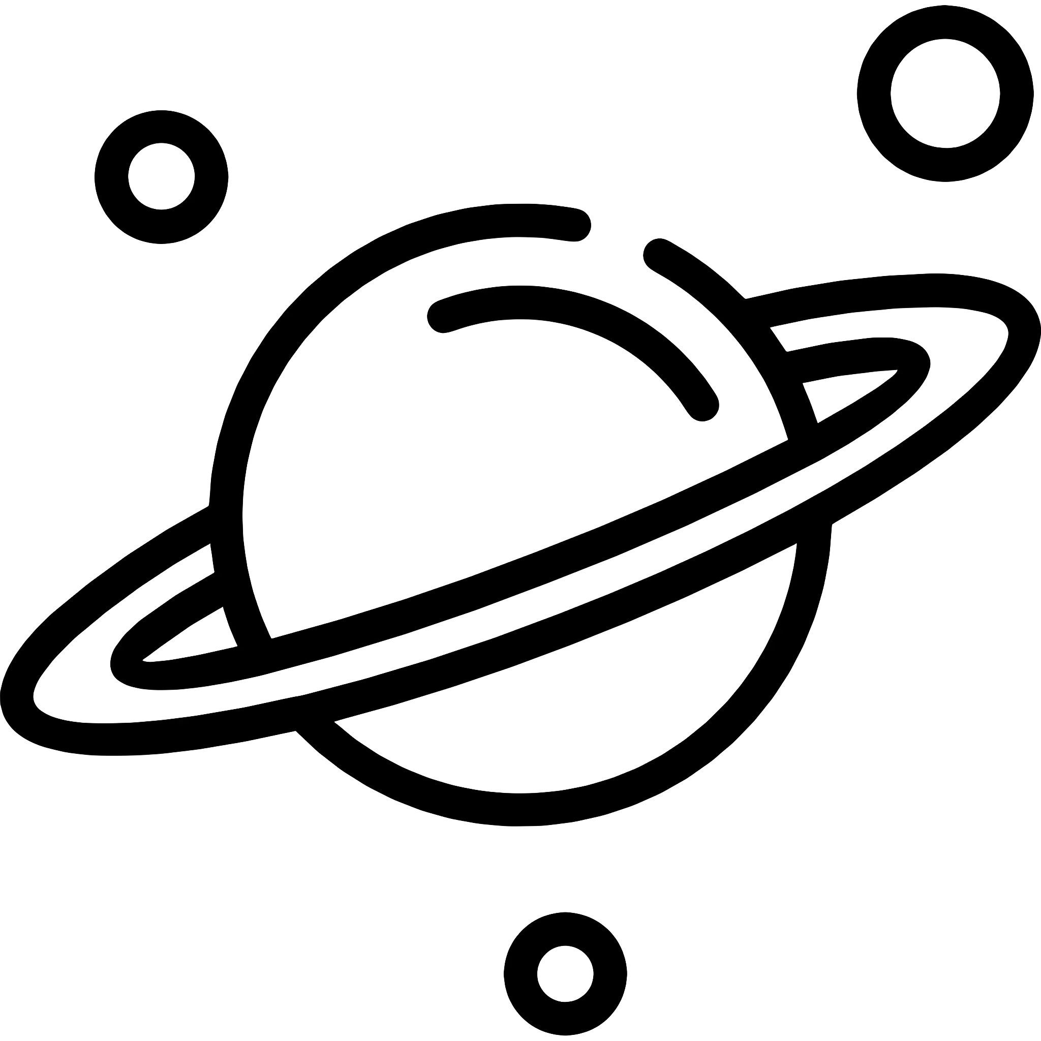 Saturn-like Planet Illustration