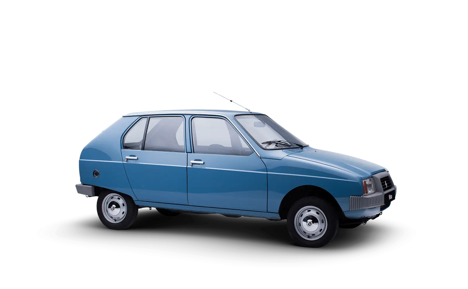 Blue Vintage Car Illustration