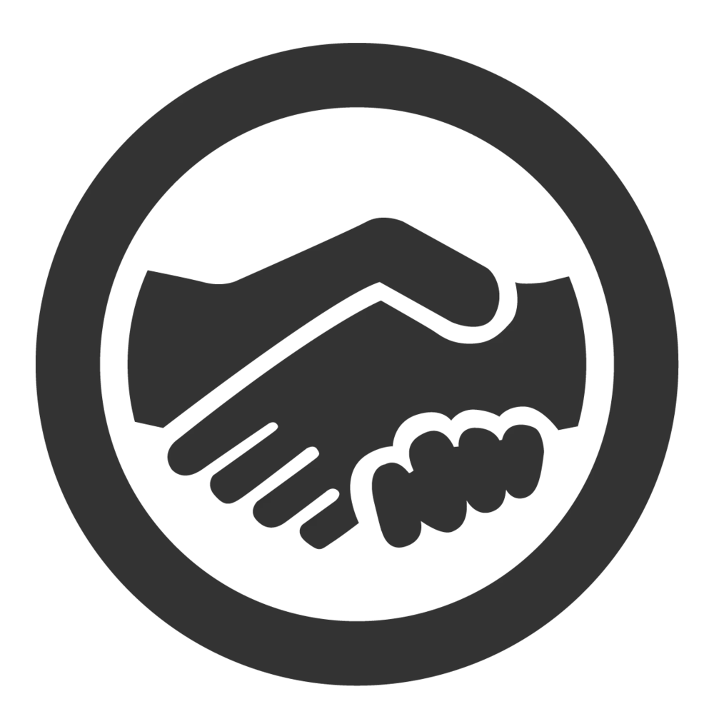 Handshake Icon for Partnership Concept