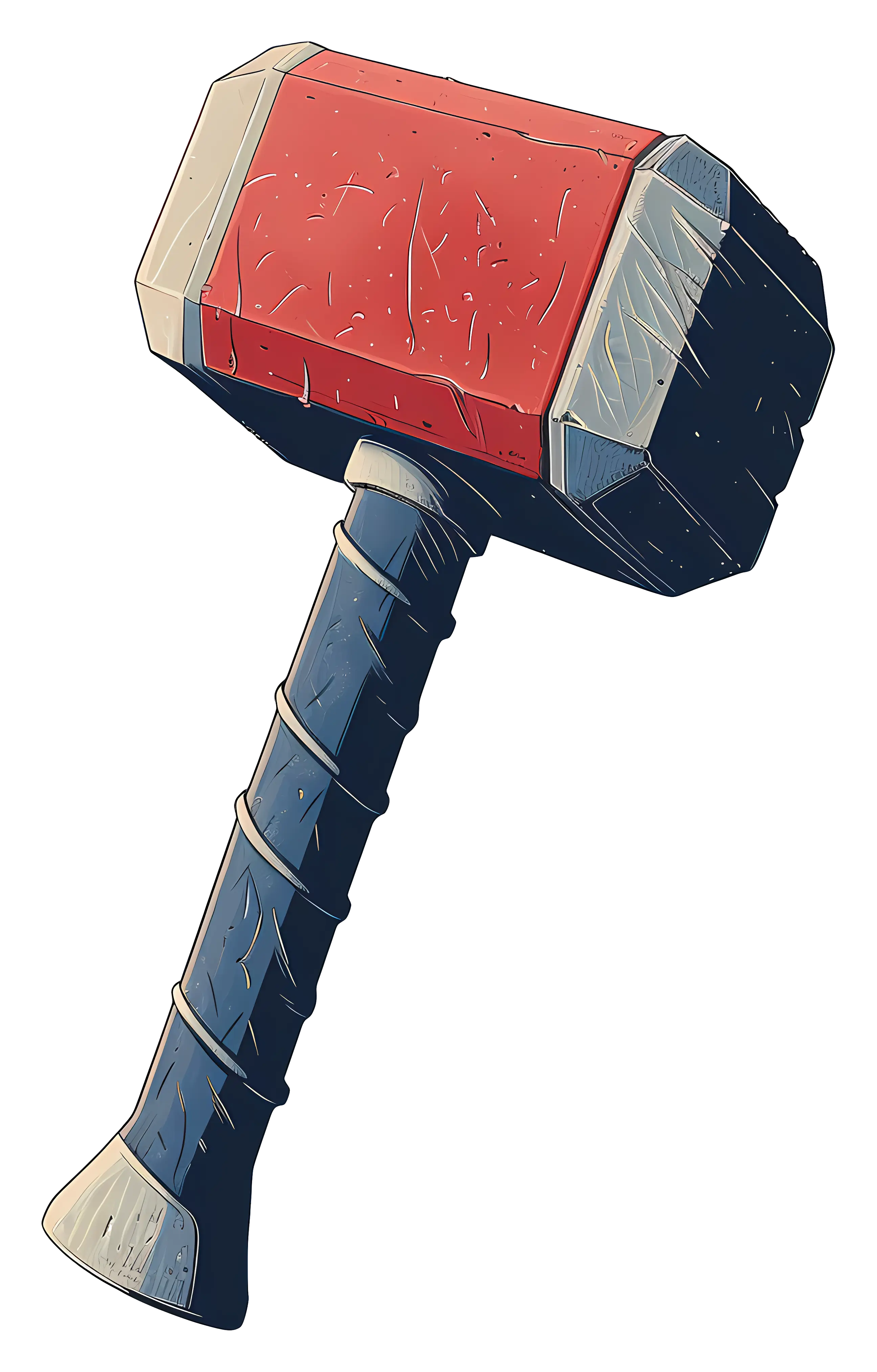 Heavy Red Hammer for Construction