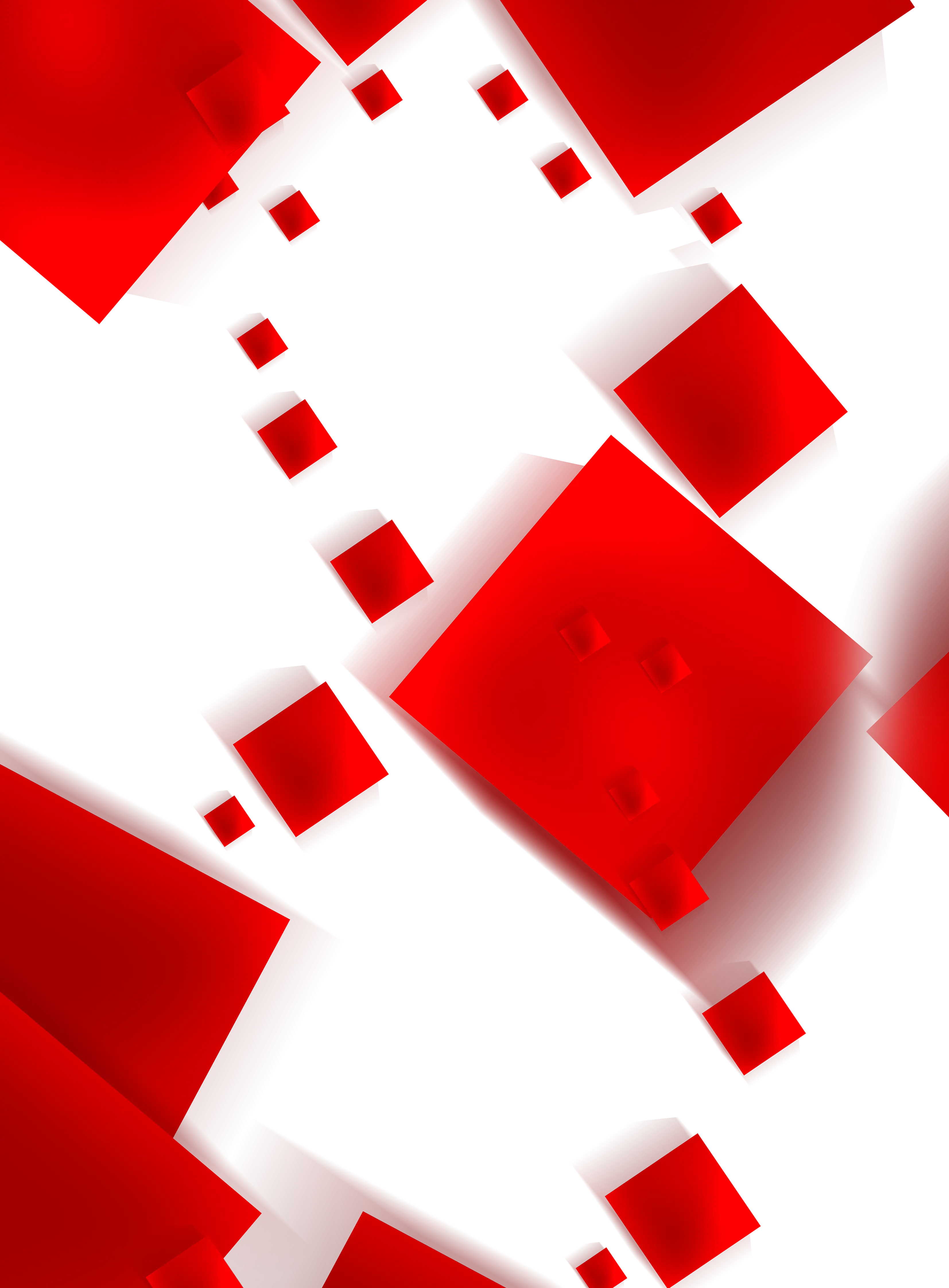Abstract Red Squares Pattern