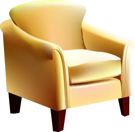 Yellow Modern Armchair for Comfortable Living