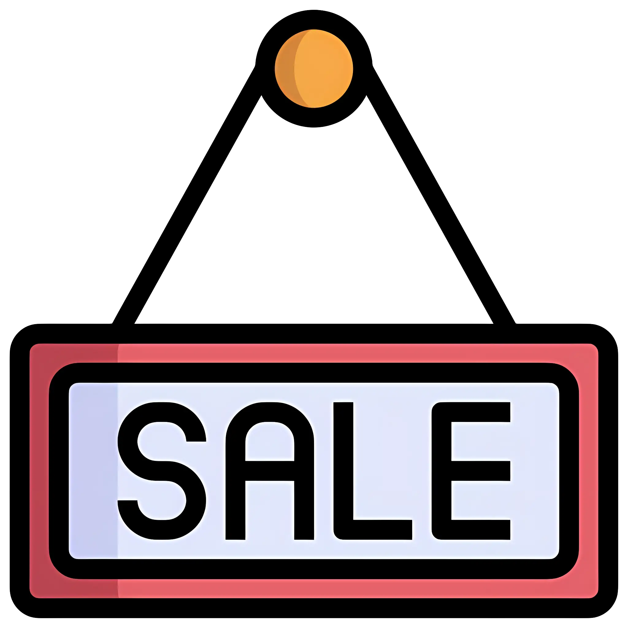 Hanging Sale Sign Illustration for Discounts