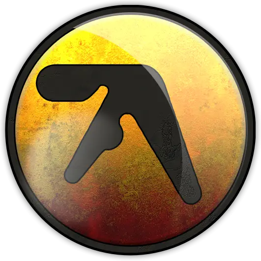 Abstract Symbol in Orange Circle
