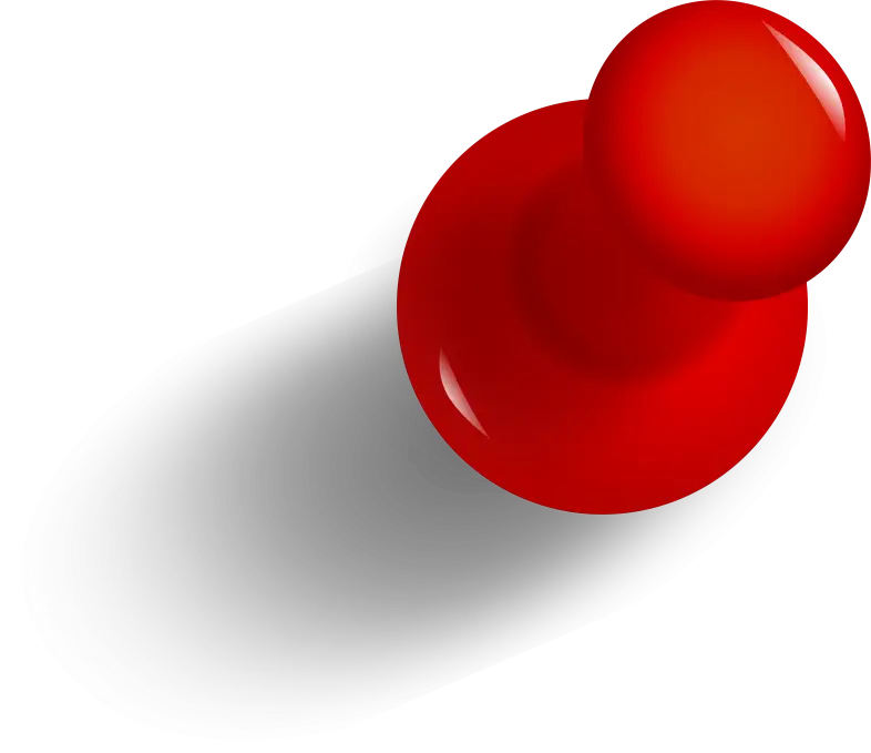 Red Pushpin for Office and Home Use