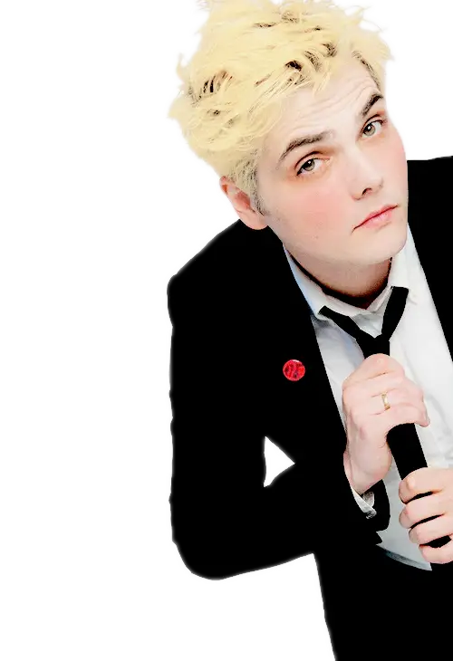 Blonde Singer with Microphone