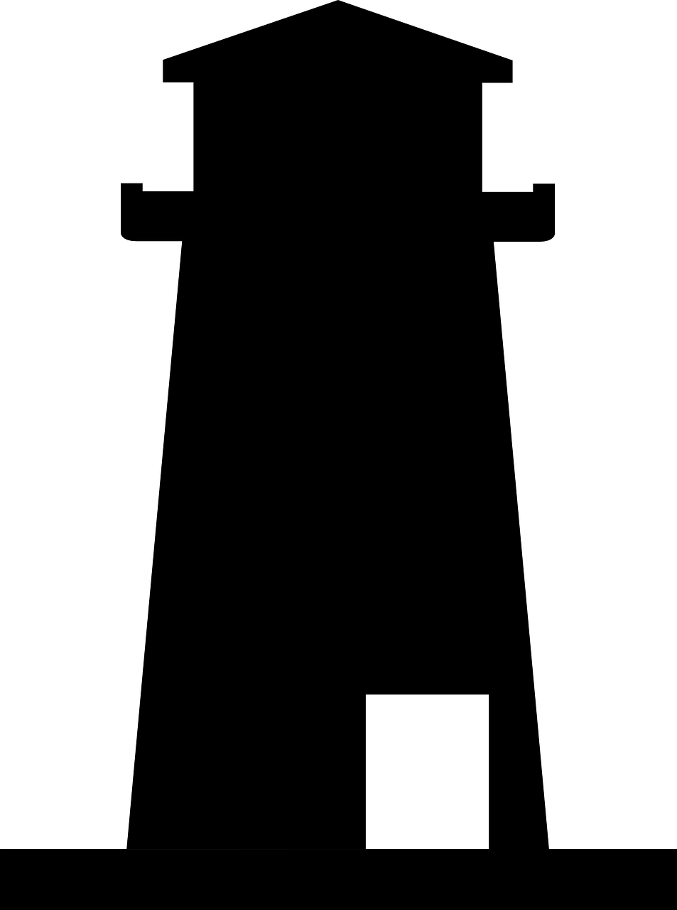 Silhouette of a Lighthouse