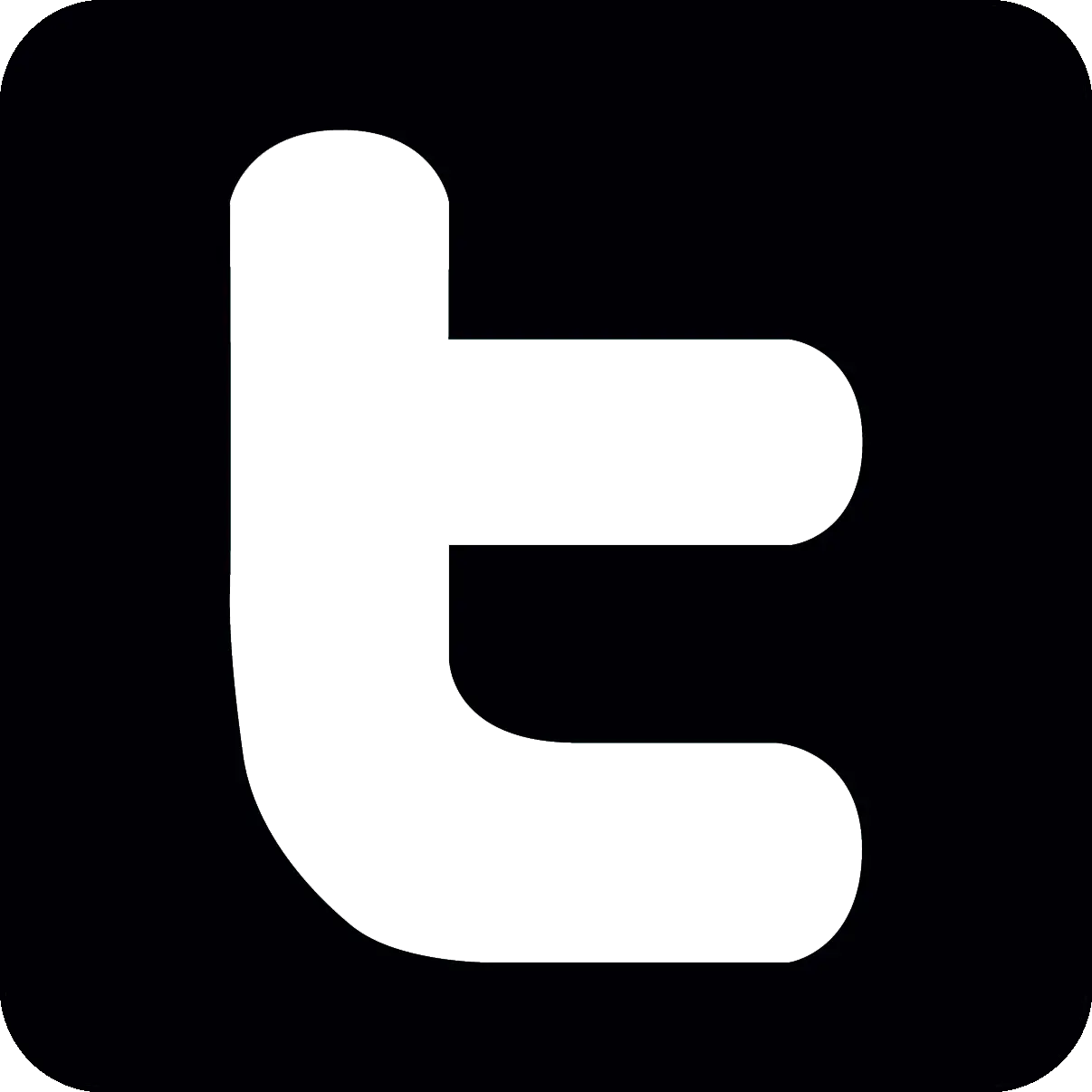 Black Letter T Symbol