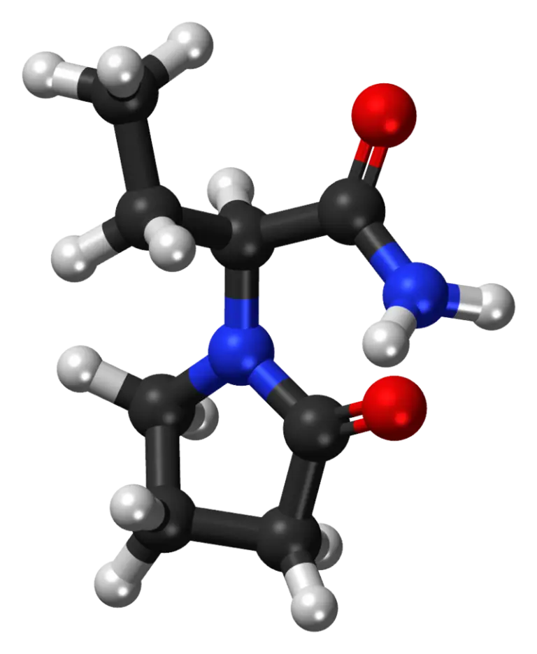 Chemical Structure Illustration with Atoms