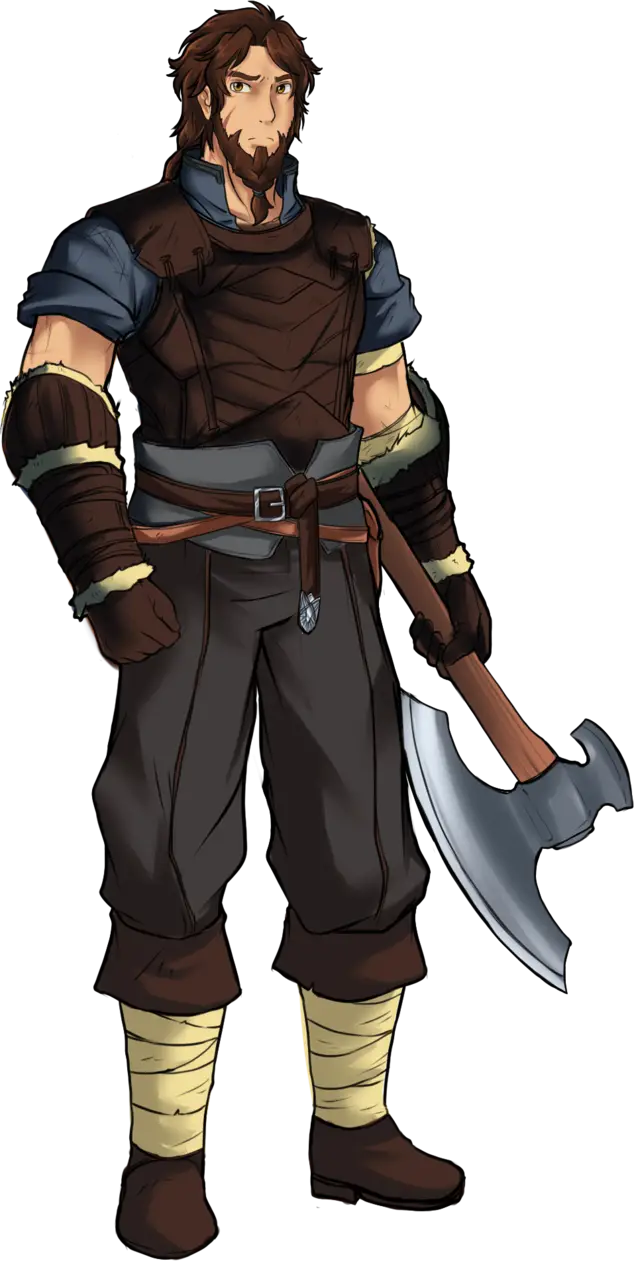 Fantasy Warrior with Axe