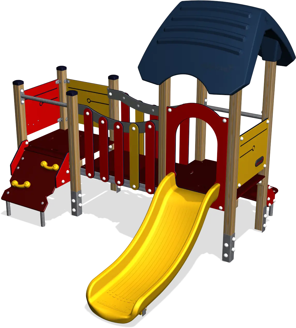 Colorful Playground with Slide for Kids