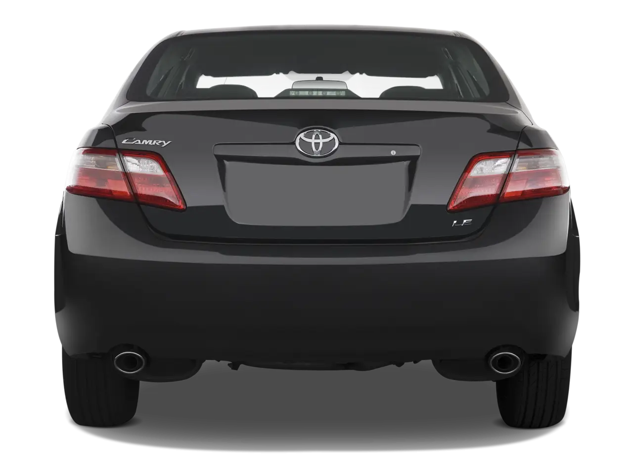 Black Car Rear View