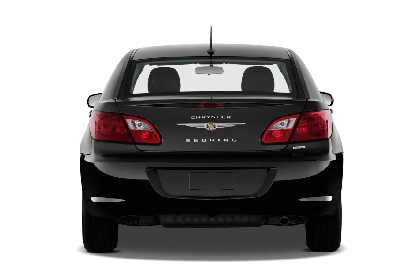 Black Chrysler Sedan Rear View