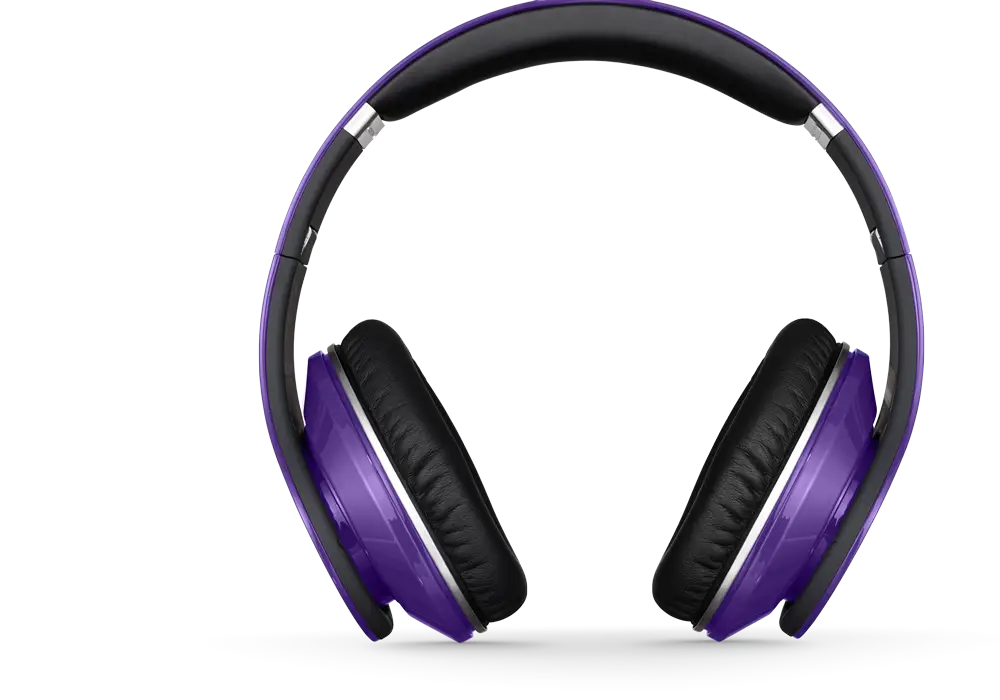 Purple Over-Ear Headphones Design